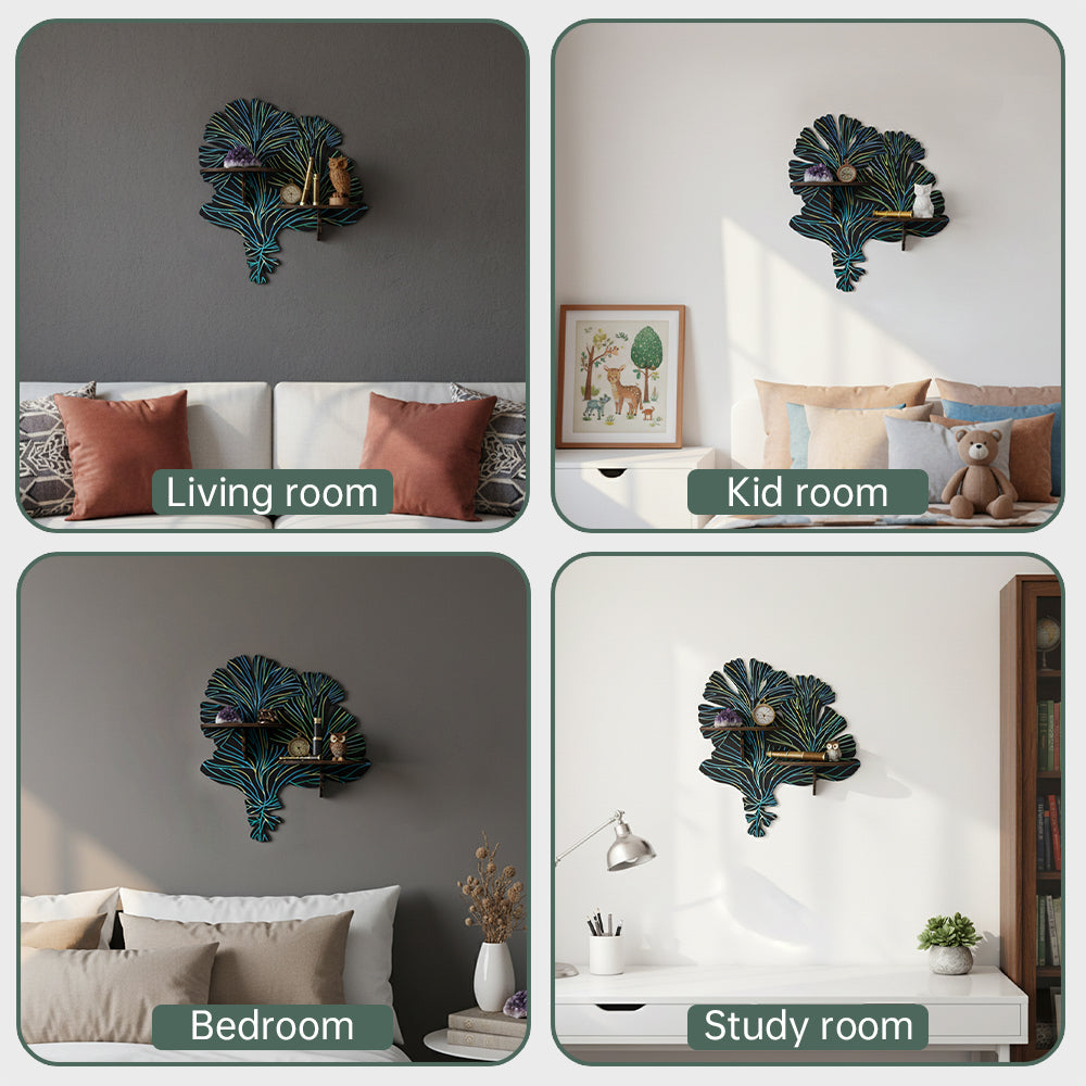 Magic Vine Crystal Display Shelf, Rock Gem Stone Holder, Essential Oils Nail Polish Organizer, Trinket Knick Knack Shelf Wall Mounted, Witch Witchy Wiccan Home Decor