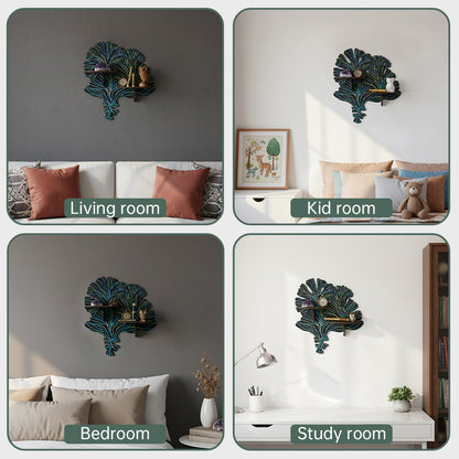 Magic Vine Crystal Display Shelf, Rock Gem Stone Holder, Essential Oils Nail Polish Organizer, Trinket Knick Knack Shelf Wall Mounted, Witch Witchy Wiccan Home Decor