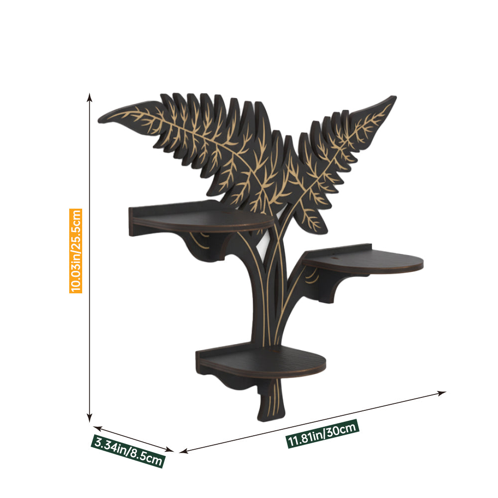 Vine Decor Crystal Display Shelf, Rock Gem Stone Holder, Essential Oils Nail Polish Organizer, Gothic Trinket Knick Knack Shelf Wall Mounted, Witch Witchy Wiccan Home Decoration