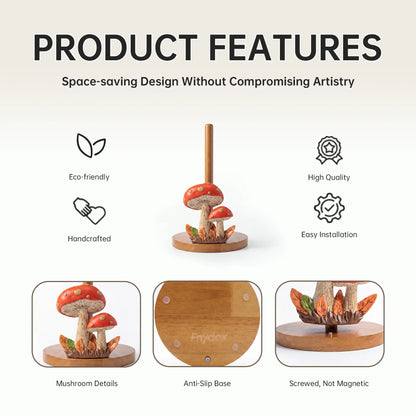 FNYDOX Mushroom Paper Towel Holder for Countertop