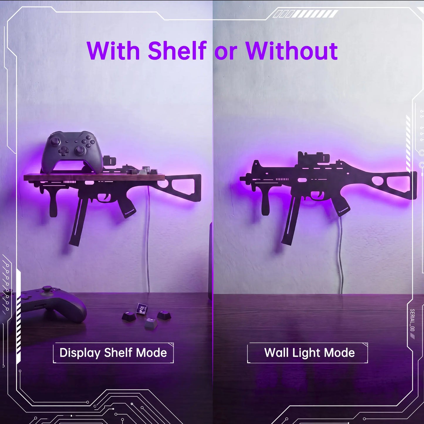 FNYDOX Cool Room Decor - UMP Gun Shelf