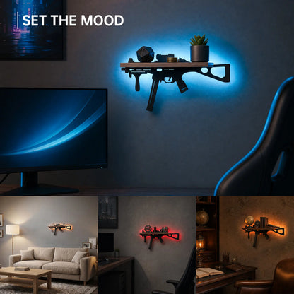 FNYDOX Cool Room Decor - UMP Gun Shelf