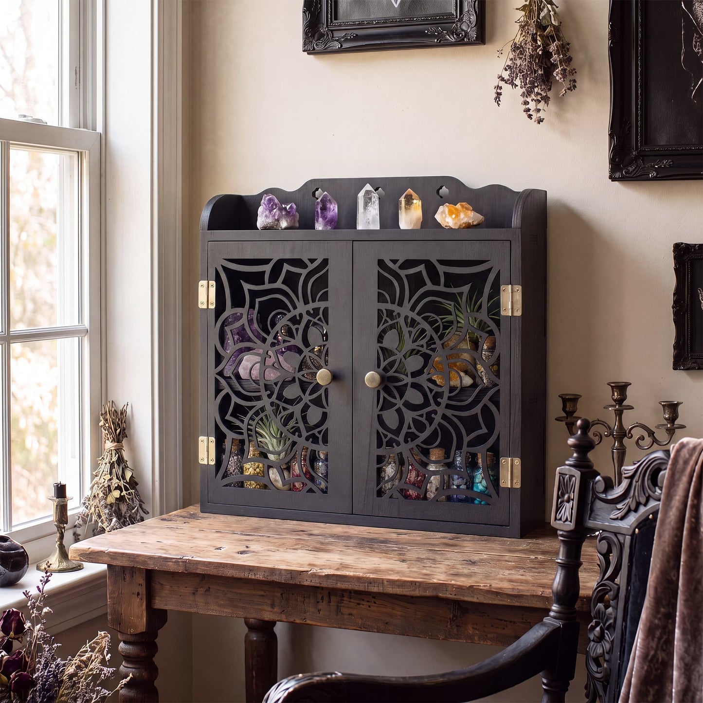 FNYDOX Black Desktop Cabinet