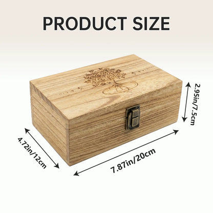 FNYDOX Wooden Memory Box for Keepsakes