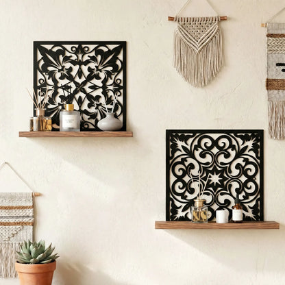 FNYDOX Metal Floating Shelf (2PCS)