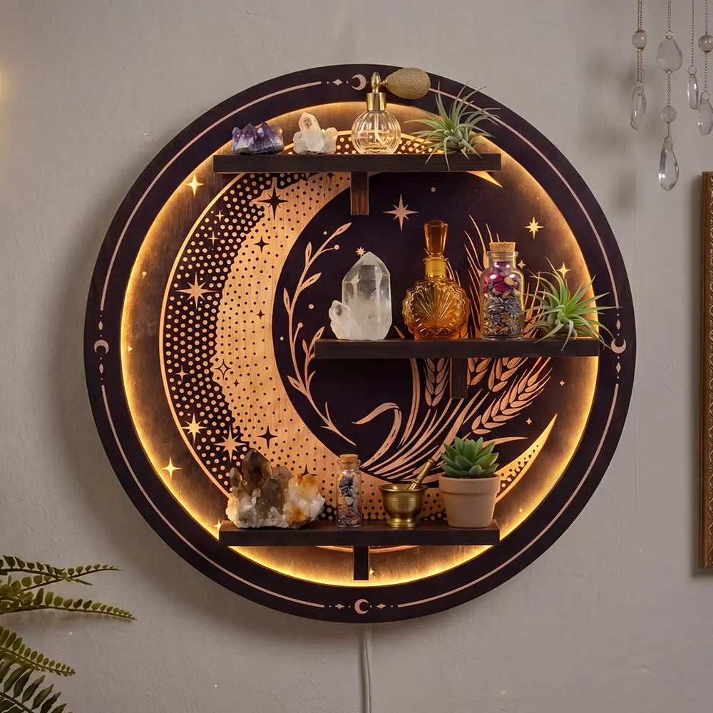 FNYDOX Moon Shelf with LED Light