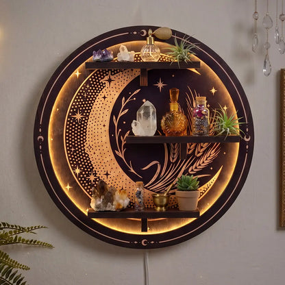 FNYDOX Moon Shelf with LED Light