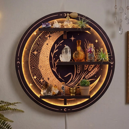 FNYDOX Moon Shelf with LED Light