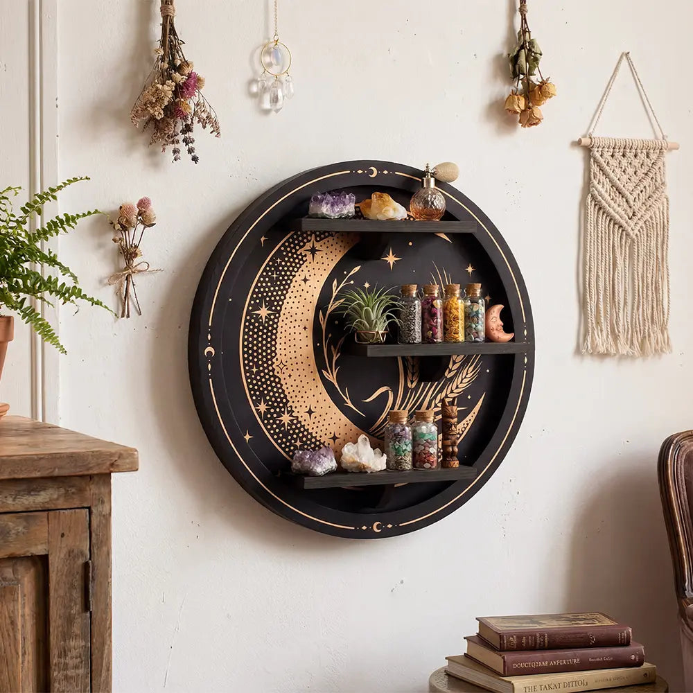 FNYDOX Moon Shelf with LED Light