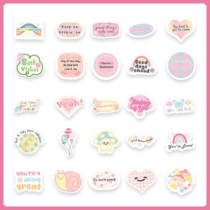 FNYDOX 50PCS Mushroom Stickers