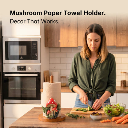 FNYDOX Mushroom Paper Towel Holder