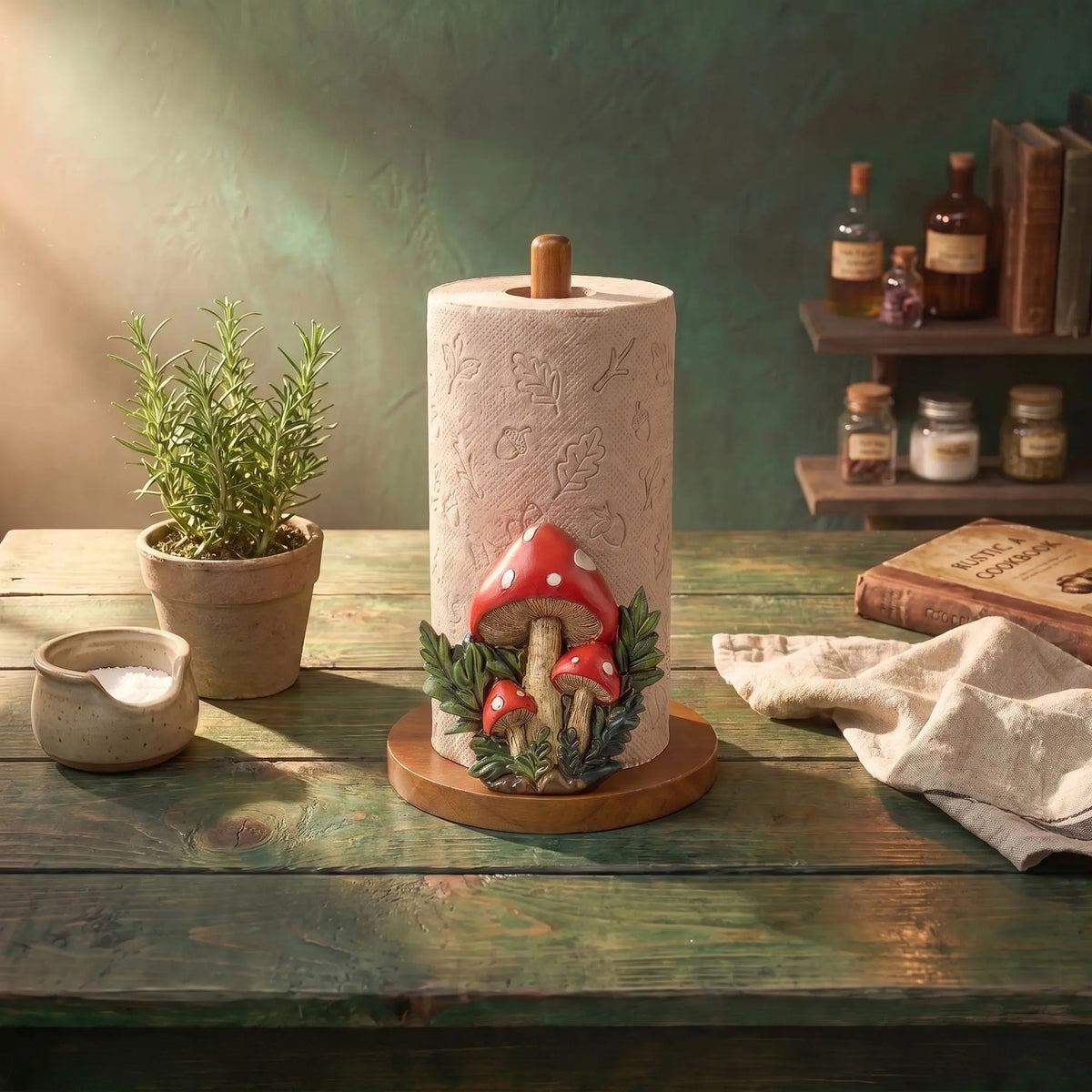 FNYDOX Mushroom Paper Towel Holder