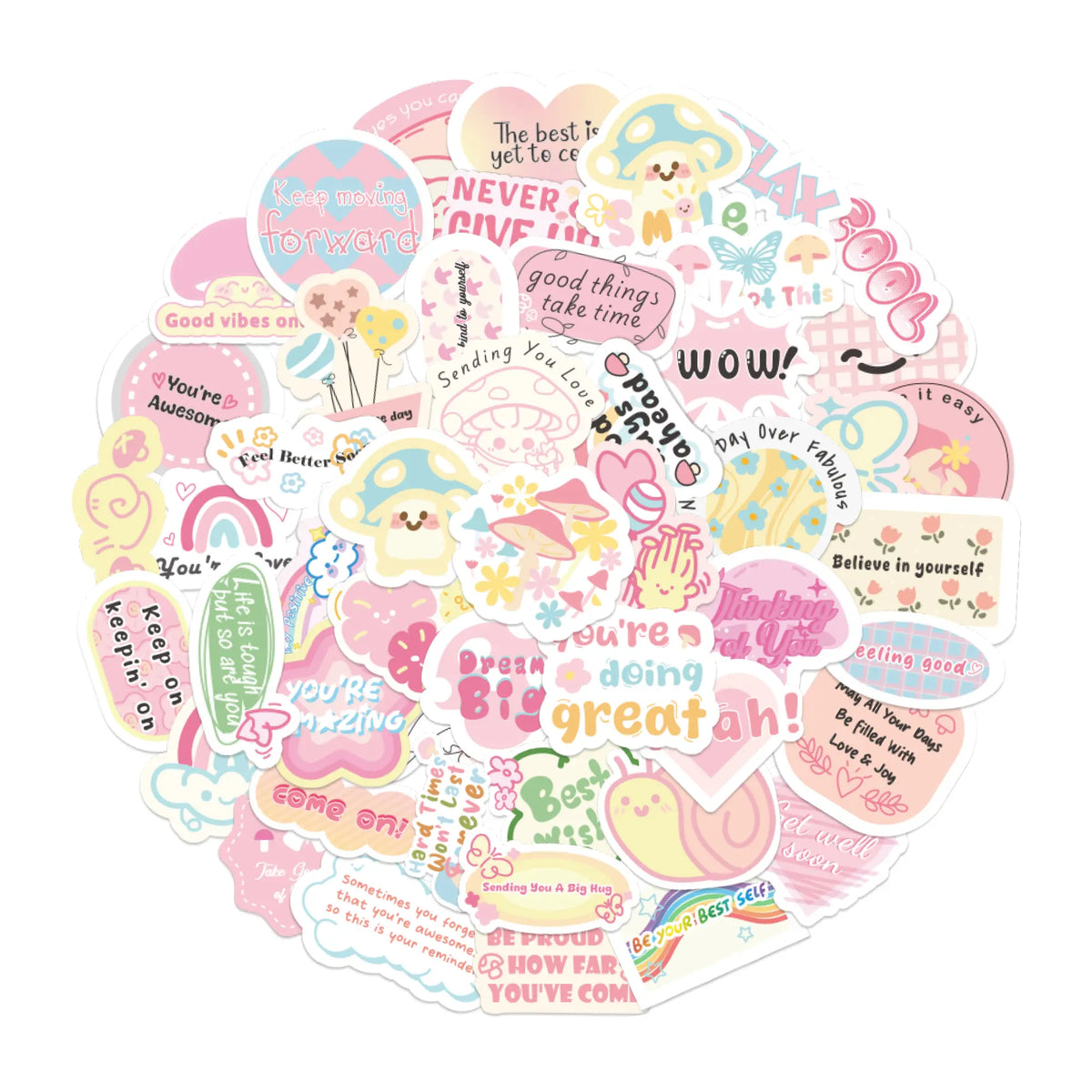 FNYDOX 50PCS Mushroom Stickers
