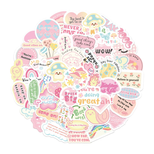 FNYDOX 50PCS Mushroom Stickers