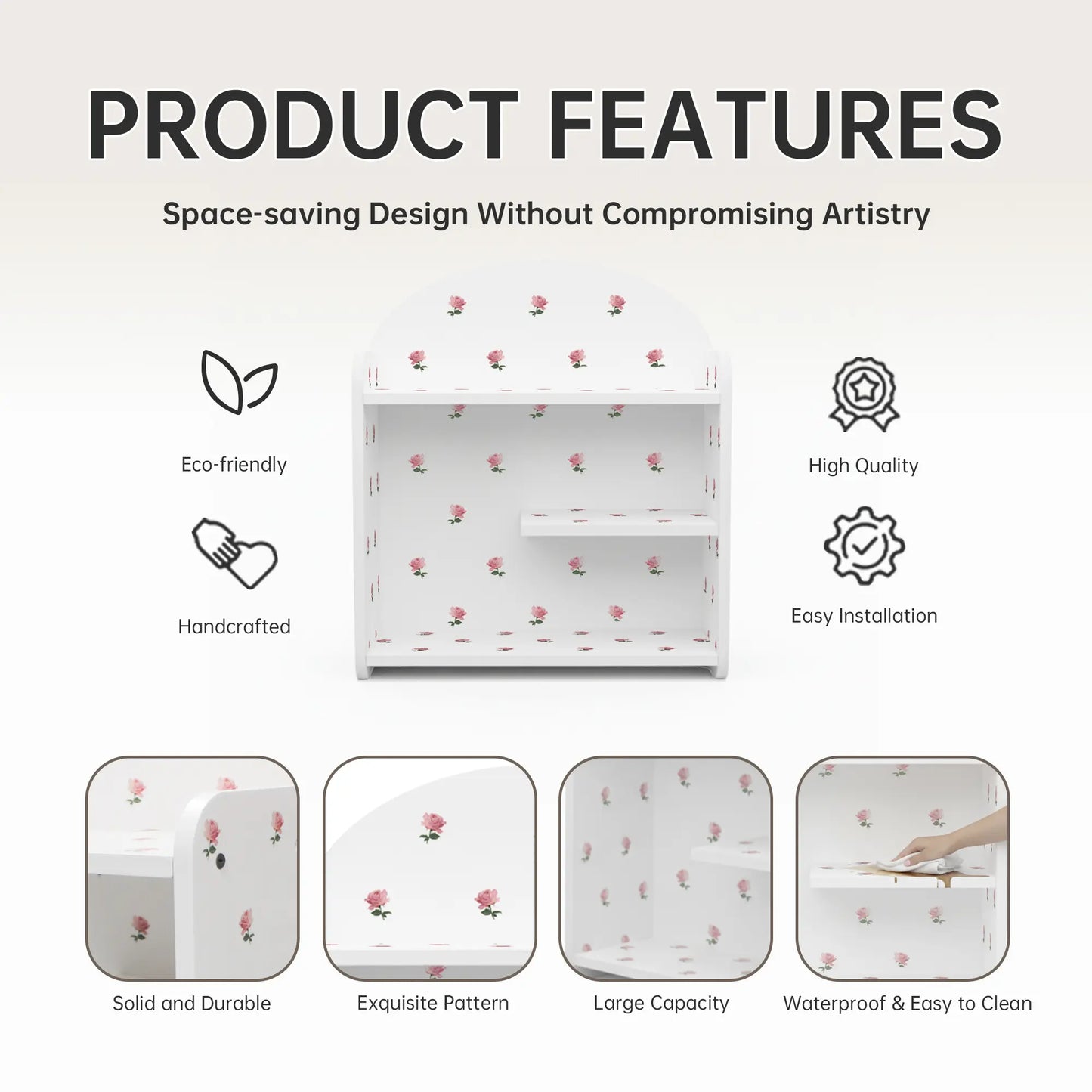 FNYDOX Desk Shelf Desktop Organizer (White)