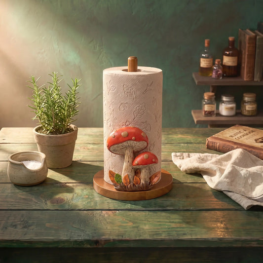 FNYDOX Mushroom Paper Towel Holder for Countertop