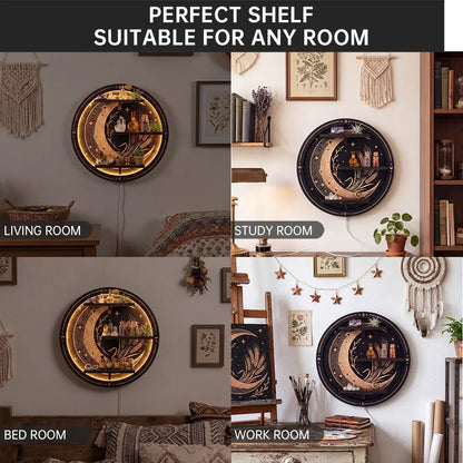 FNYDOX Moon Shelf with LED Light