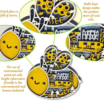 FNYDOX Bee Magnet Gift for SCAD (Savannah College of Art and Design)