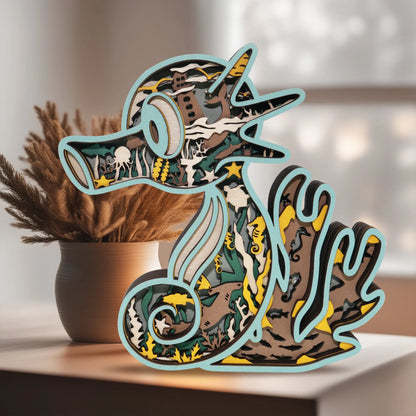 FNYDOX Fantasy Seahorse Decor