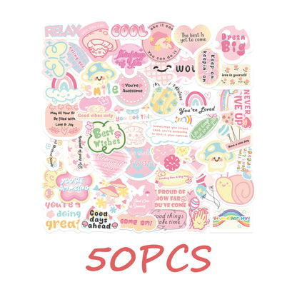 FNYDOX 50PCS Mushroom Stickers