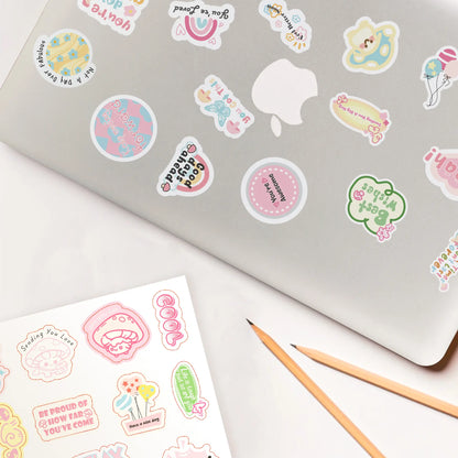 FNYDOX 50PCS Mushroom Stickers
