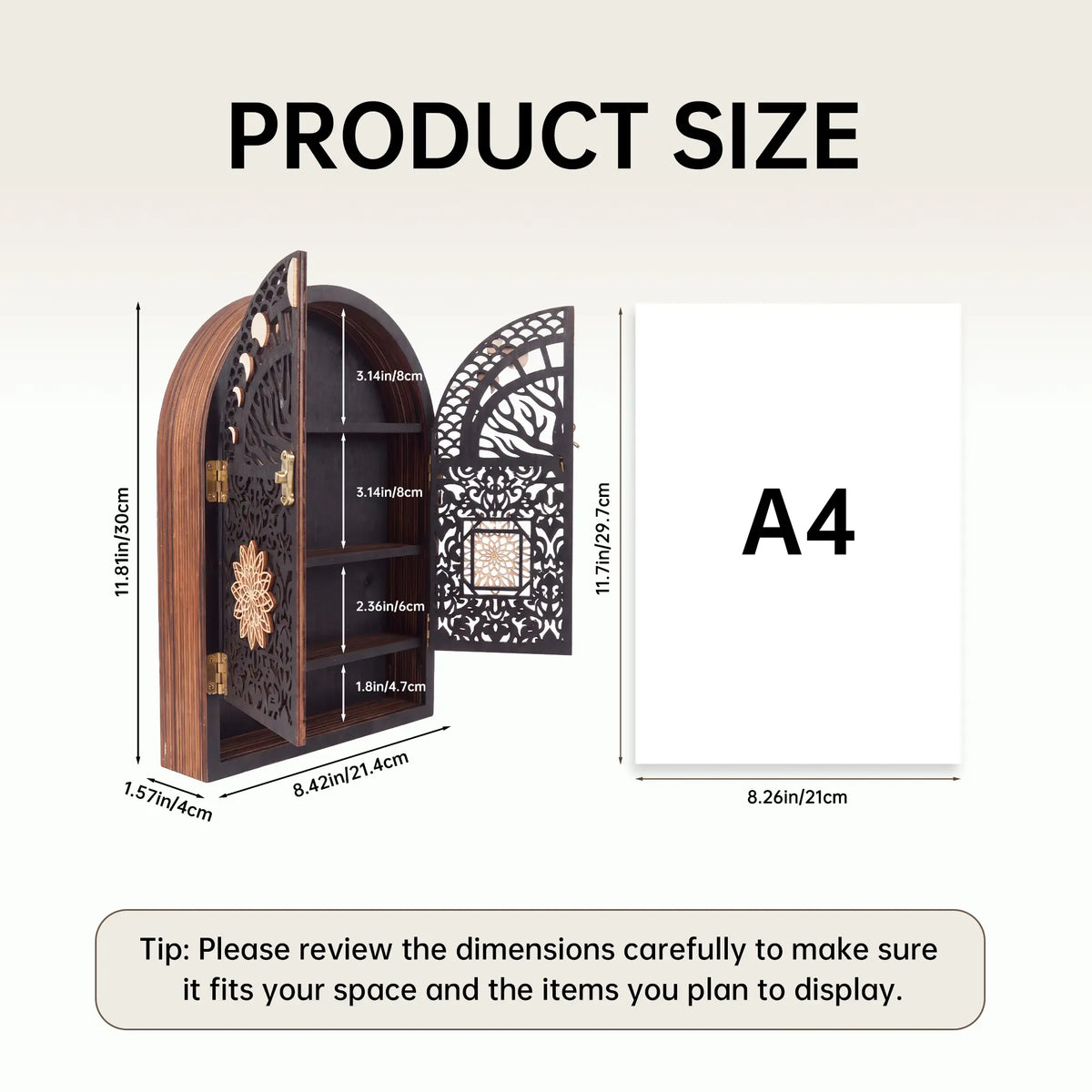 FNYDOX Arched Wall Cabinet