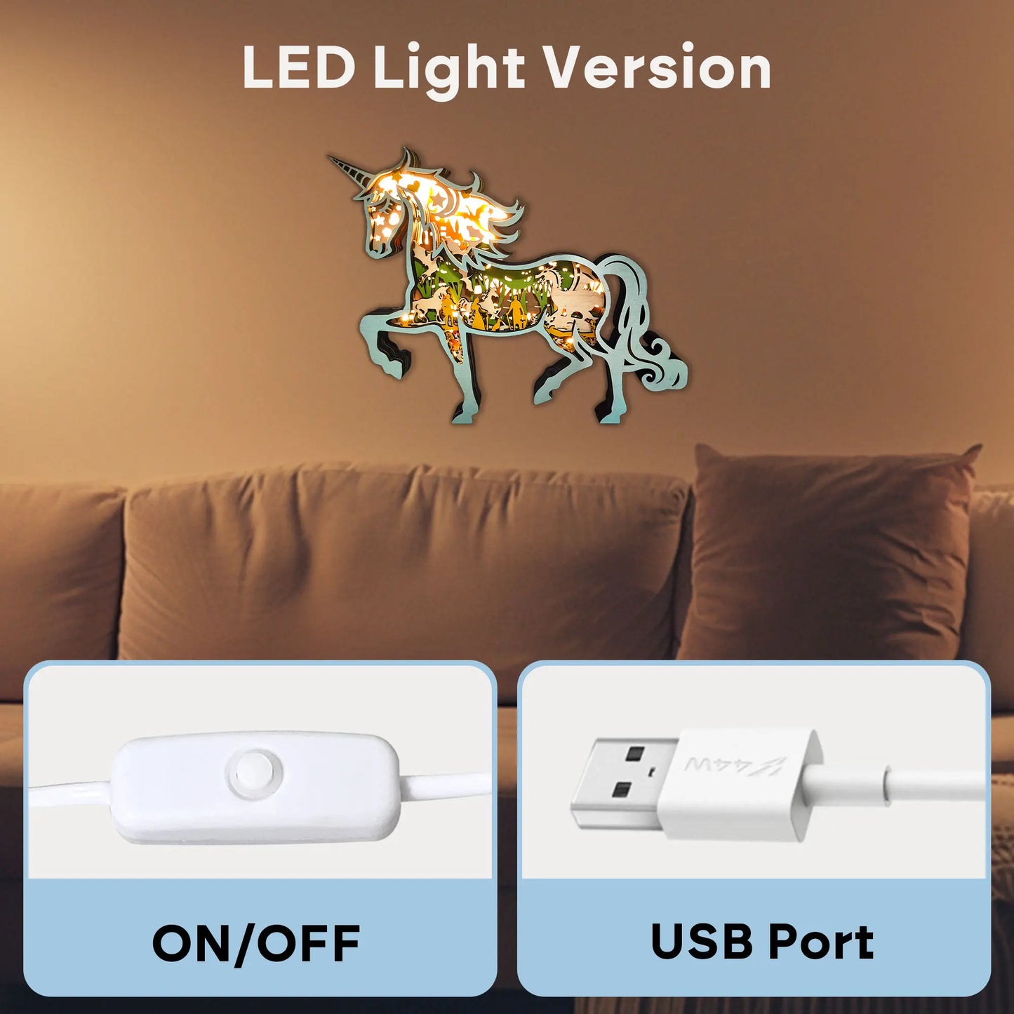 FNYDOX Unicorn Night Light