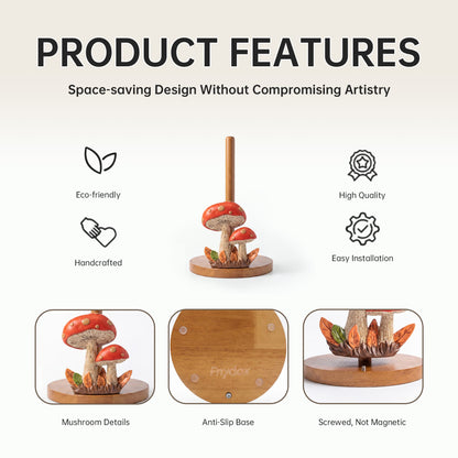 FNYDOX Mushroom Paper Towel Holder for Countertop