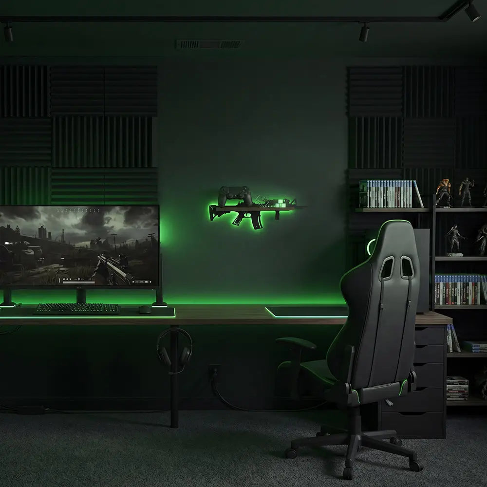FNYDOX Room Decor for Men - M416 Gun Shelf