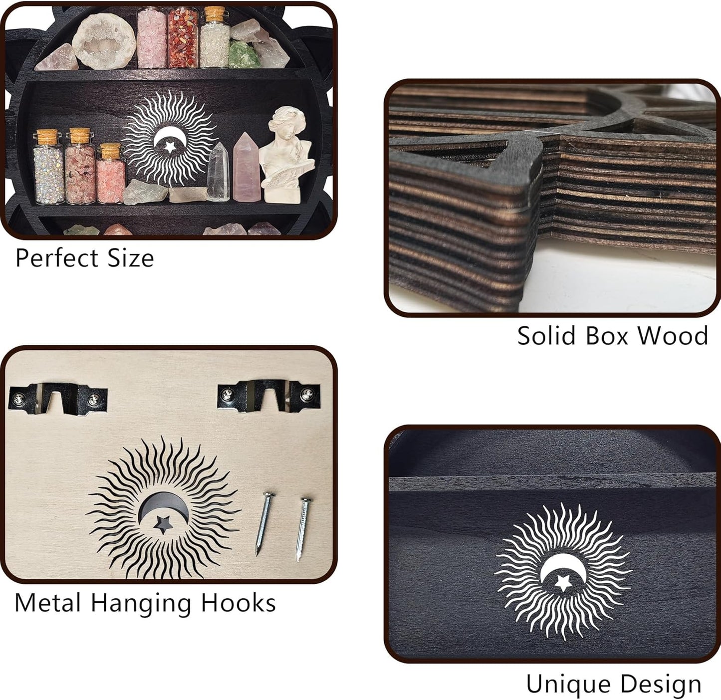 FNYDOX Crystal Display Shelf (Chakra)