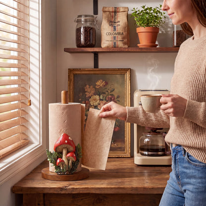 FNYDOX Mushroom Paper Towel Holder