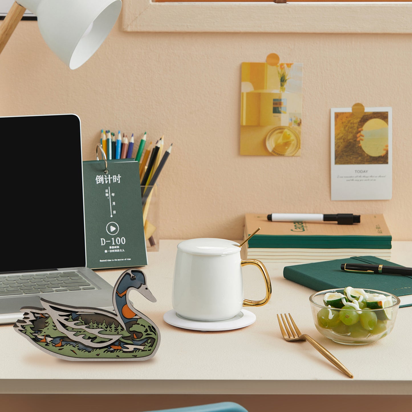 Wooden Duck Carving Handcraft Gift