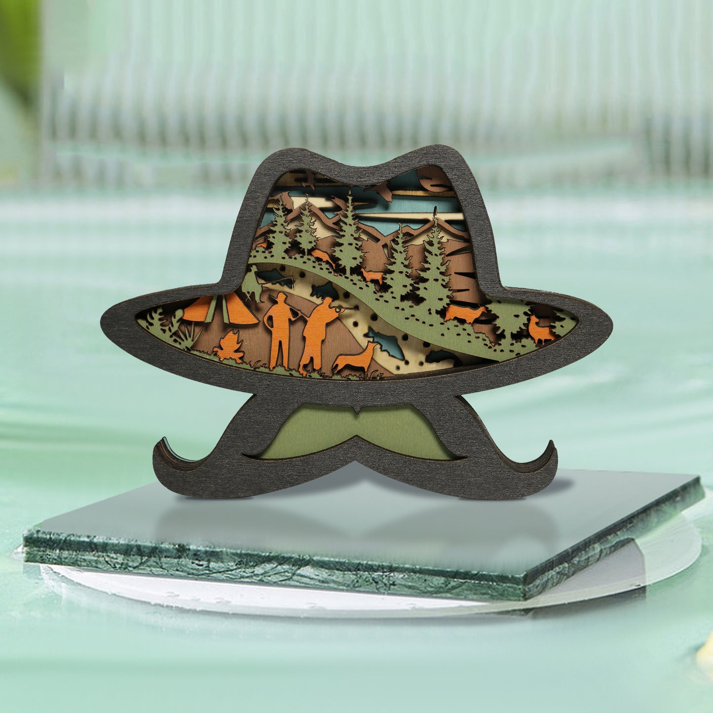 Wooden Father's Day Carving Handcraft Gift