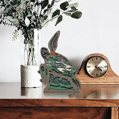 Wooden Turtle Carving Handcraft Gift